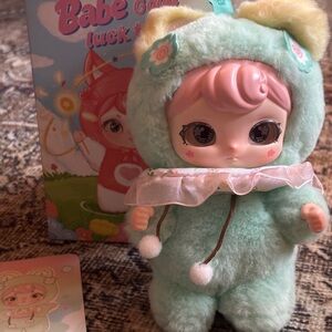 Babe Lucky Plush Doll in Mint Green - Cute Kids Toy